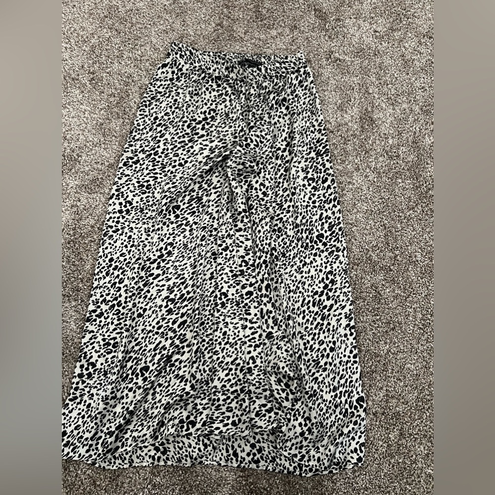 Long cheetah skirt